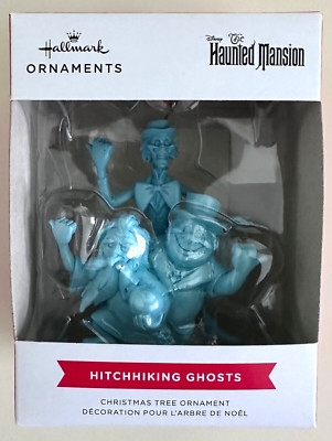 NIB Hallmark Disney The Haunted Mansion Hitchhiking Ghosts Christmas Ornament
