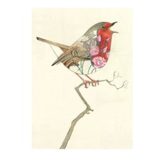 Robin in a Winter Landscape Card by Daniel Mackie - 7 x 5 inches with envelope
