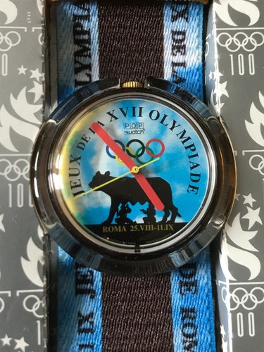 Orologio SWATCH Pop ROMA 1960 (PMZ101)-NUOVO!  Olimpiadi-Special-AS/Lazio-L@@K! | eBay