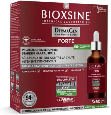 BIOXSINE DG FORTE Serum für intensiven Haarausfall 3X50 ml