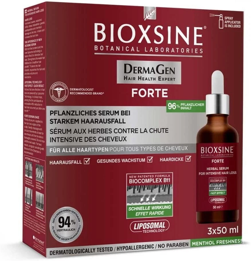BIOXSINE DG FORTE Serum für intensiven Haarausfall 3X50 ml