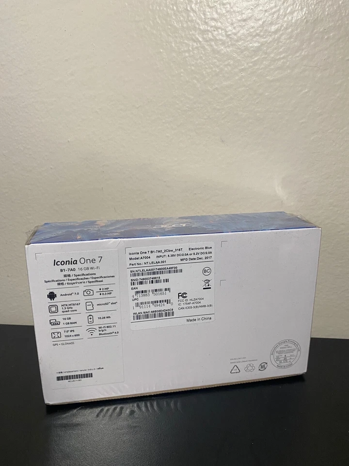 NEW Acer 7 Iconia One 1.3GHz 1GB Memory 16GB Tablet Android 7.0 Nougat - Image 2 of 2