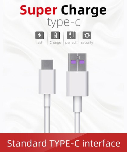 USB C To Type C Fast Charging 5A Cable 1m Mobile Phone Data Cord Samsung Xiaomi - Picture 5 of 12