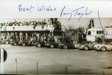 Henry Taylor (+) autograph British FORMULA ONE driver 1959-61, photo signed