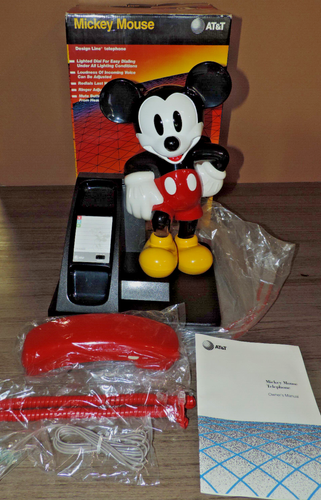 Disney Mickey Mouse 1990's Corded Land Line Touch Tone Telephone NEW, OPEN BOX - Picture 10 of 18