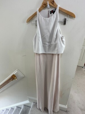 Jill Jill Stuart Women's White Pink Sleeveless Maxi Dress Size 6