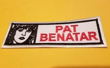 Pat Benatar  Embroidered Patch approx 1.5x4.5"