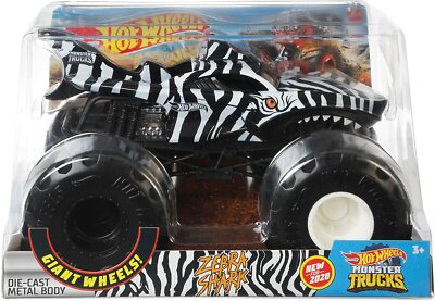 Hot Wheels Monster Trucks Oversized Shark Wreak Diecast Car