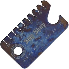 AuCon Dog Tag AngleFinder Rulers Bottle Opener Hex/Bit Driver Thunder Sky Color