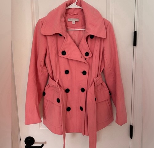 New York and Company Pink Coat, Size Small - Picture 8 of 8
