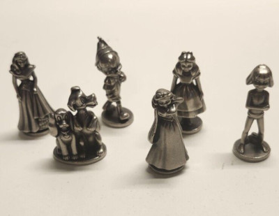 6 Danforth Small Pewter Disney Figurines