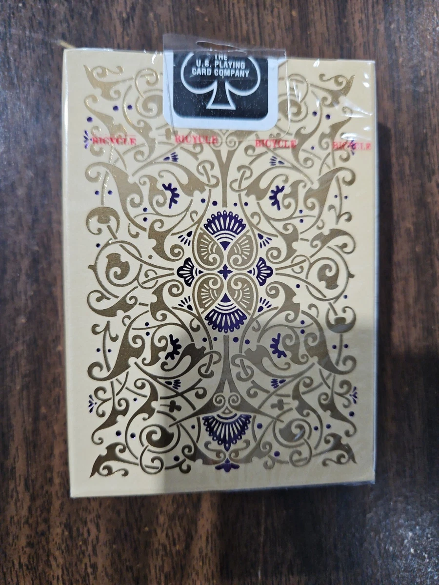NEW Factory Sealed Bicycle Jubilee Playing Cards Cream Gold 40f1