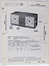 Howard W Sams Photofact Folder Radio Parts Manual Airline GSL-1581A GSL-1582A