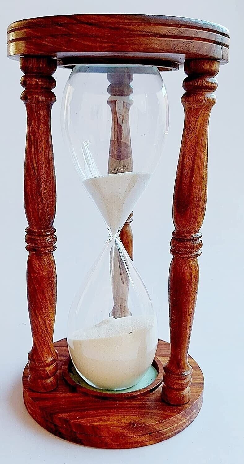 Wooden Big Sand Timer Vintage Nautical Hour Glass for Home Decor 60