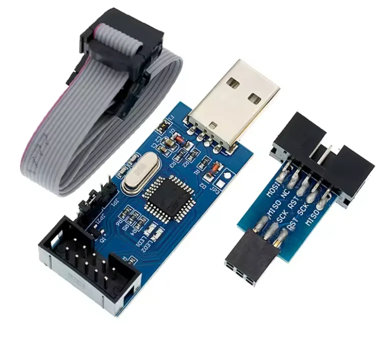 USB ISP USBASP AVR Programmer Adapter mit 10 Pin Kabel auf 6 Pin Arduino - Bild 2 von 4