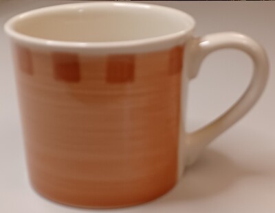 HARTSTONE POTTERY Orange Salmon Checks Checkmates