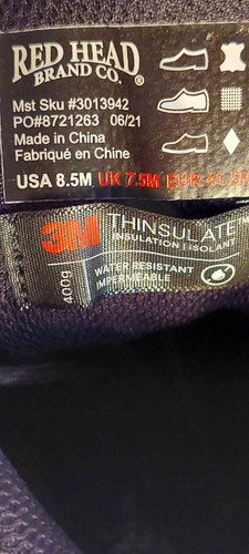 RedHead Camo Thinsulate Hunting Boots BoneDry Waterproof Mens 8.5 Excellent Cond - Picture 7 of 11