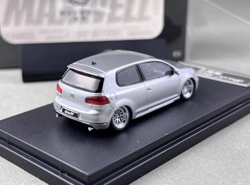 Maxwell 1:64 Silver VW Golf GTI MK6 VIP BBS Sports Model Diecast Metal Car - Picture 8 of 9