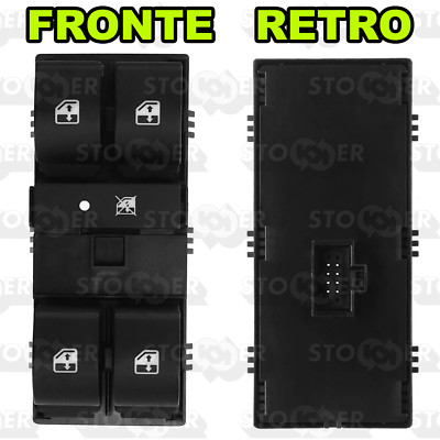 Window regulator switch glass Fiat Line 110/323 8 pin 735442332