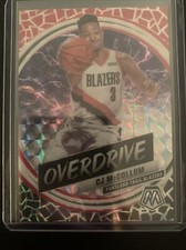 CJ McCollum 2019-20 Panini Mosaic Overdrive Prizm #8 Trail Blazers