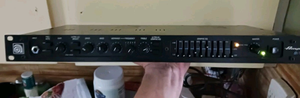 Ampeg SVP PRO TUBE BASS GUITAR Rackmount PREAMP 5 TUBES RARE 