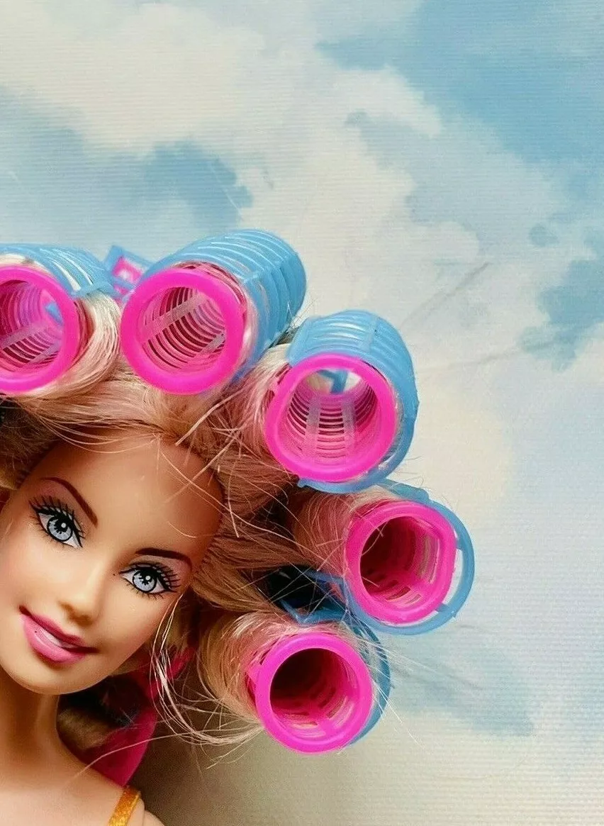 Quick Curl mini Doll Hair Rollers Curlers set Blythe Barbie any doll hair /  wig