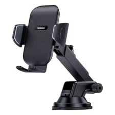 Baseus 360° In Car Mobile Phone Holder Suction for 5.4-7.2" Smartphones, Black