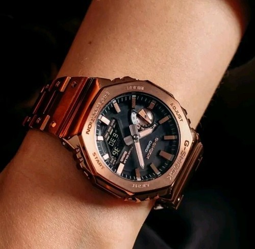 G-Shock Full-Metal Solar Rose Gold CasiOak Watch GShock GM-B2100. Unbranded - Picture 2 of 6