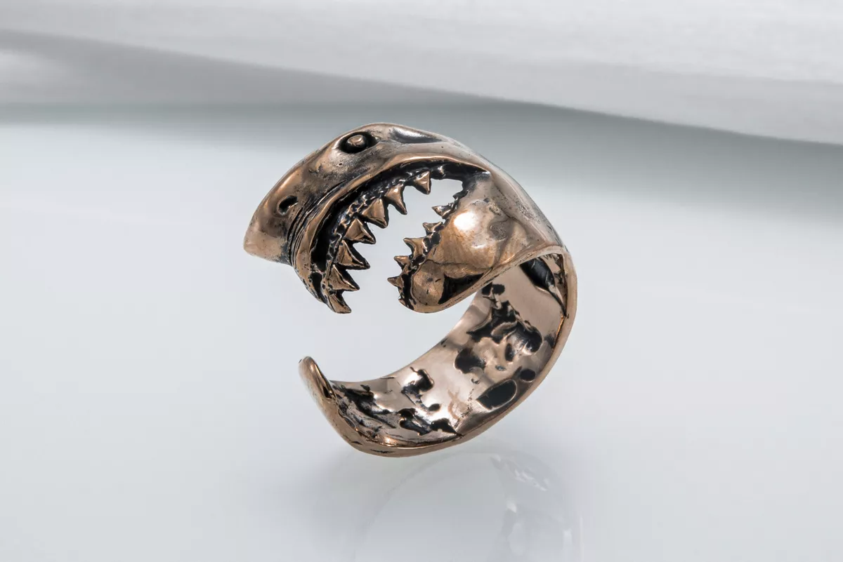 Mens shark hotsell ring
