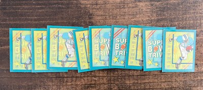 1990 Score Fooball Super Bow Triva Cards. 36 Total Cards