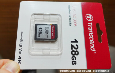 Transcend 128 GB SDXC Karte SD Speicherkarte 95 MB/s 4K UHS-I U3 V30 300S ''NEU''