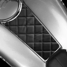 SIMULATED LEATHER LOOK Tank Dash Panel Insert Fits Electra & Road Glide 98 - 07