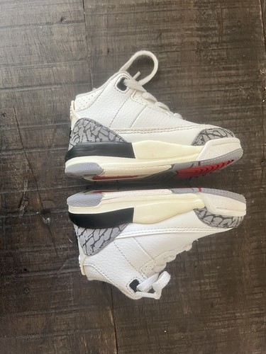 Nike Air Jordan 3 Retro TD “White Cement” Reimagined Toddler 5C - Picture 12 of 12