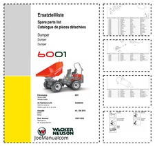 Wacker Neuson 6001 Dumper Parts Catalog PDF