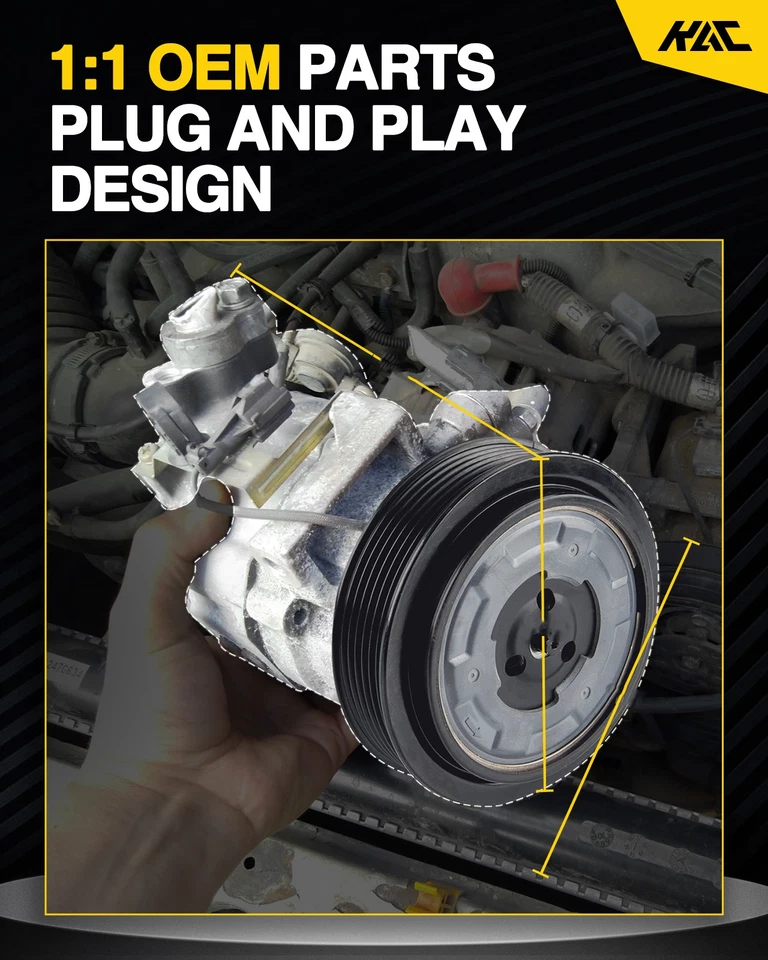 Compresores de aire acondicionado 77378 aptos para Dodge Neon 2000-2002 Plymouth Neon 2000-2002 Foto 2 de 4