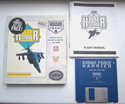 Strike Force Harrier auf Diskette für Commodore Amiga Computer OVP