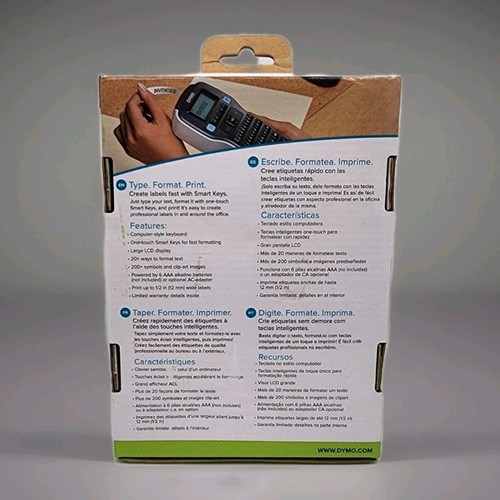 DYMO LabelManager 160 Portable Label Maker Bundle QWERTY Keyboard Large Display - Picture 5 of 15