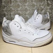 Nike Air Jordan Courtside Mid White Metallic Silver Cement Mens 11 453980-103