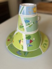 HABA 001964 Stapelgeschirr Zauberberg Kinder Geschirr Camping Melamin