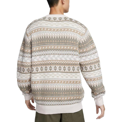 Nike Life Fair Isle Sweater FZ0126-105 | eBay