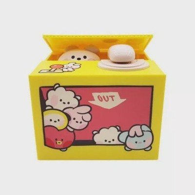K-POP BTS BT21 COOKY MININI COIN BANK Piggy Bank Kids Gift K-POP