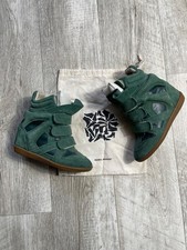 AUTH Y2K Isabel Marant Sneakers Wedge Becket Hight-Top Size 37