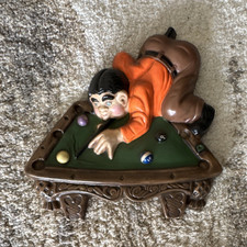 Pool Player Billiards Table Pocket Wall Figur...