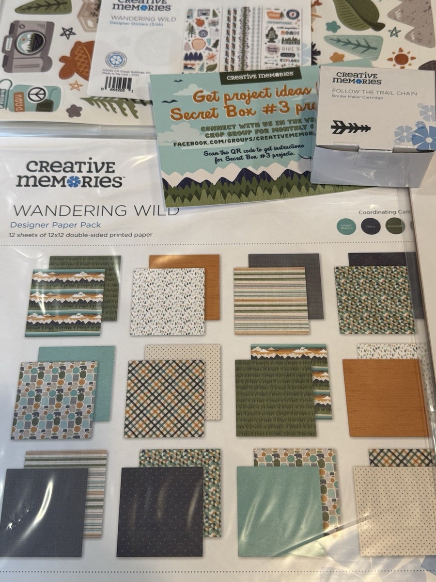 Creative Memories Secret Box #3-2025 Wandering Wild. NLA, Complete