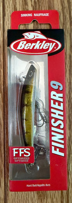 NEW BERKLEY FINISHER 9 HARD BAIT PERCH COLOR BHBFIN9-PE SINKING LURE FFS OPTIMIZ