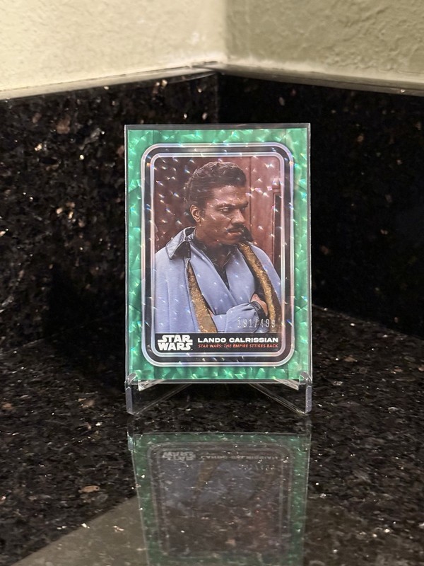 Topps Star Wars 2023 Flagship Lando Calrissian Green Foil Parallel 191/499 NM