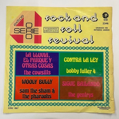 4 EXITOS SERIE ORO ROCK & ROLL REVIVAL, FEAT. SAM THE SHAM,1974 MEXICAN 7'' EP PS
