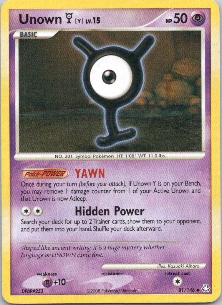 Unown (Y) #81/146 (LP) Legends Awakened LA Pokemon