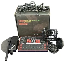 Tenlamp G3 Professional Live Sound Card & Microphone Kit For Streaming