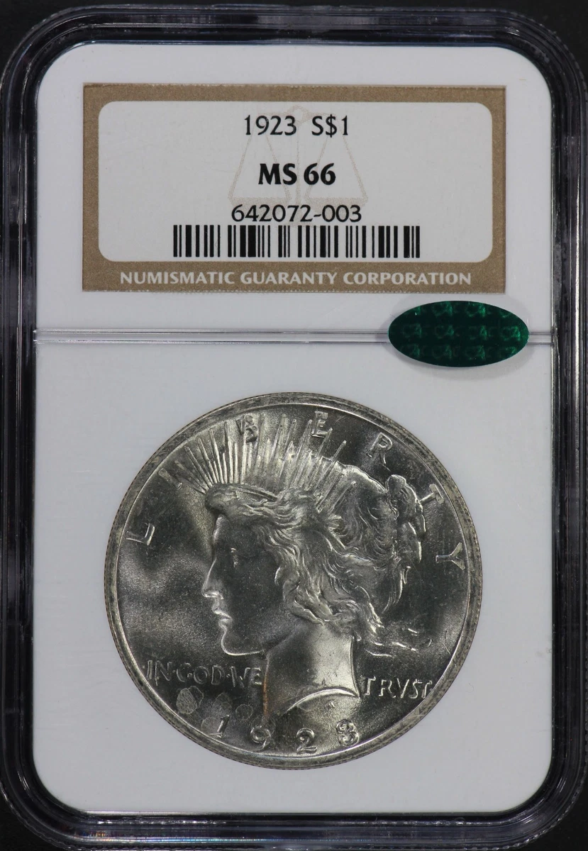 MS 66 Graded 1923 Year Peace Dollars (1921-1935) for sale | eBay